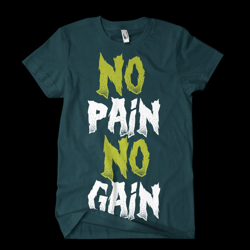 dno pain no gain buy t shirt design artwork