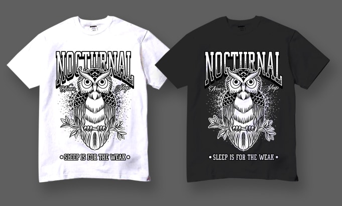 Nocturnal Owl Never Sleep PNG Transparent Background buy t shirt design