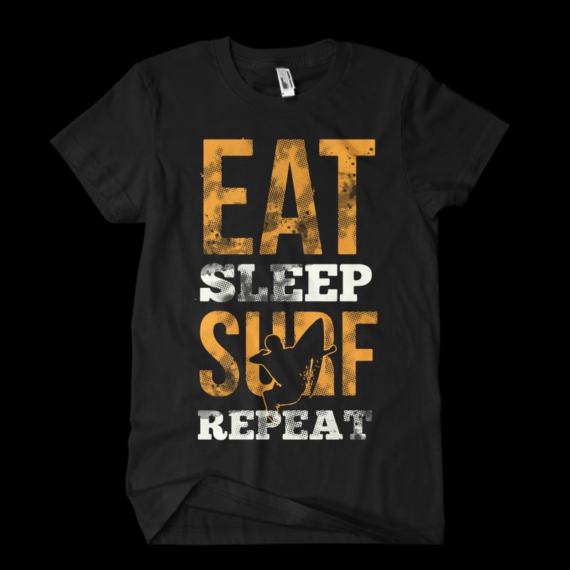 eat surf shirt design png