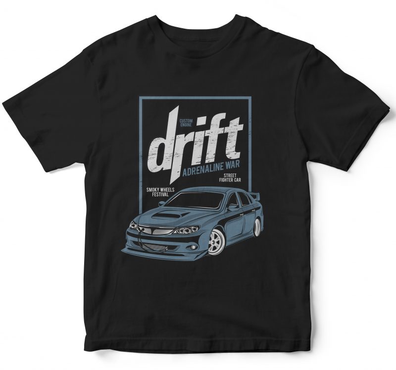 25 pop car style t-shirt designs combined with lettering design bundles