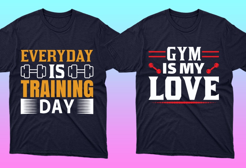 50 Editable GYM Tshirt Designs Bundle,t-shirt design png,buy t shirt design artwork, graphic t-shirt design,print ready t shirt design,commercial use t-shirt design,buy t shirt design