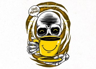 morning soul t-shirt design for commercial use