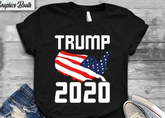 Trump 2020 t shirt design for sale, buy t shirt design artwork, t shirt design to buy, vector T-shirt Design, American election 2020.