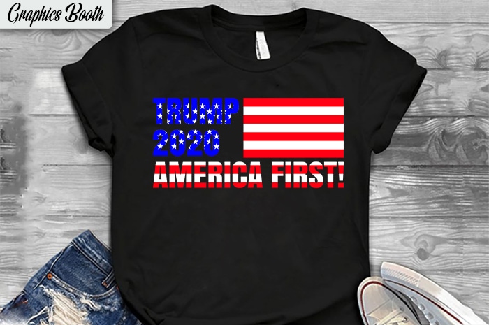 Trump 2020, America first t shirt design for download, 2020, Again, amarican flag, amarican trump, america 2020, american election, american election 2020, cry, election, election