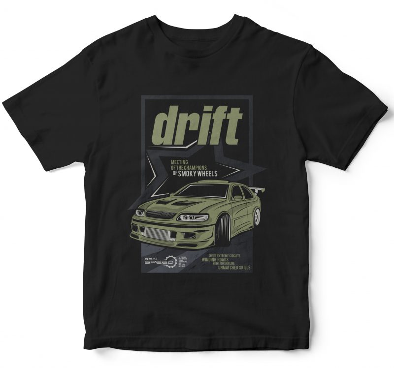 25 pop car style t-shirt designs combined with lettering design bundles