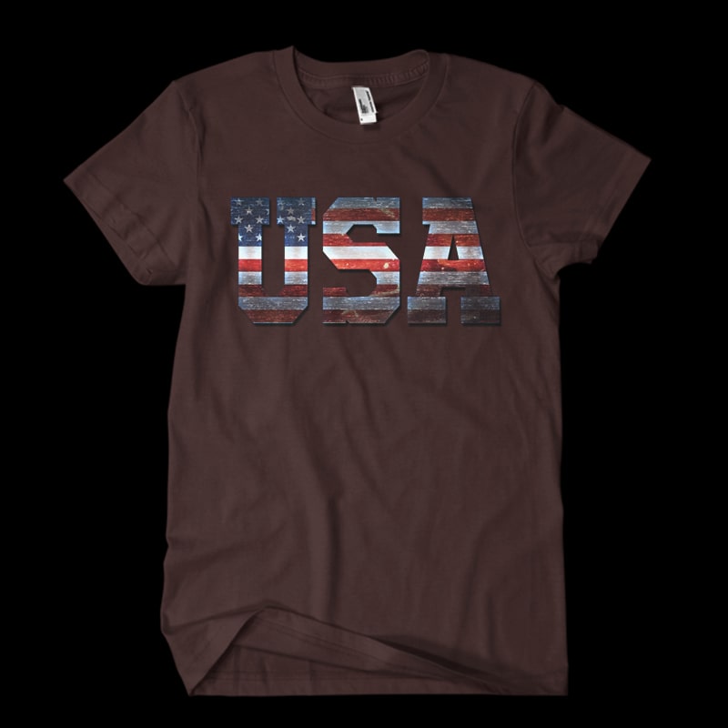 usa metalic typo buy t shirt design for commercial use