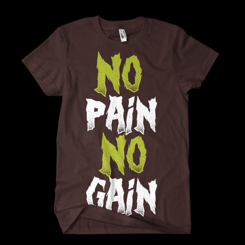 dno pain no gain buy t shirt design artwork
