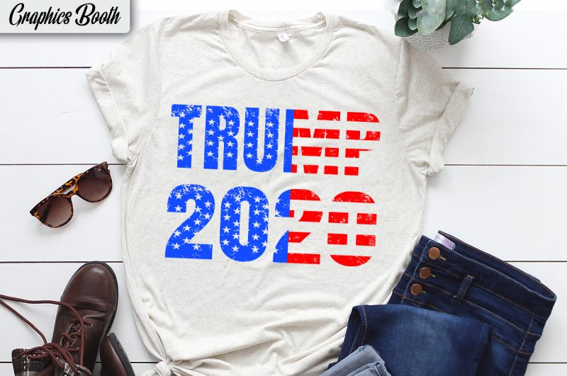Trump 2020  buy t shirt design for commercial use,vector t-shirt design, american election 2020