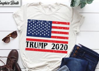 Trump 2020 t-shirt design for sale ,vector T-shirt Design, American election 2020