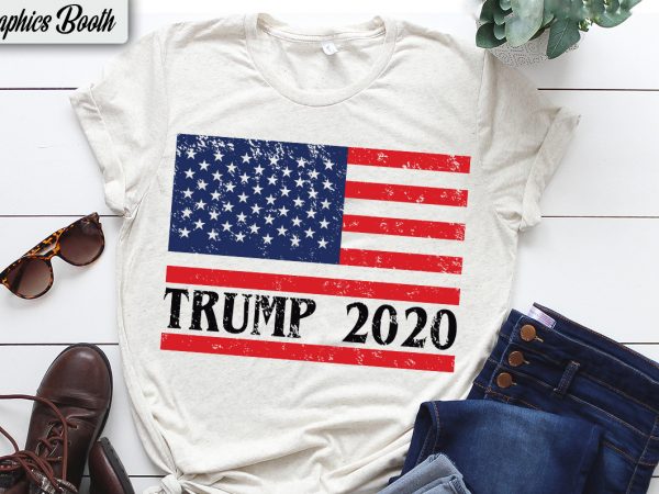 Trump 2020 t-shirt design for sale ,vector t-shirt design, american election 2020