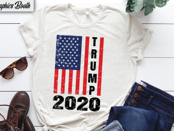 Trump election 2020 graphic t-shirt design, vector t-shirt design, american election 2020