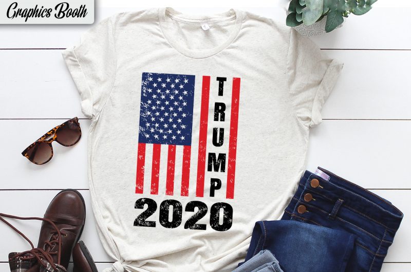 Trump Election 2020  graphic t-shirt design,  vector T-shirt Design, American election 2020