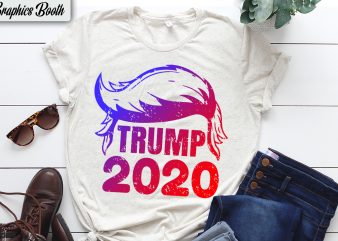 Trump 2020 t shirt design to buy, vector T-shirt Design, American election 2020.