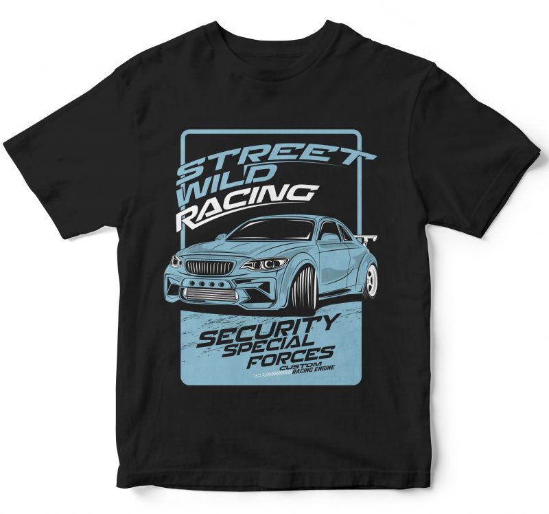 25 pop car style t-shirt designs combined with lettering design bundles