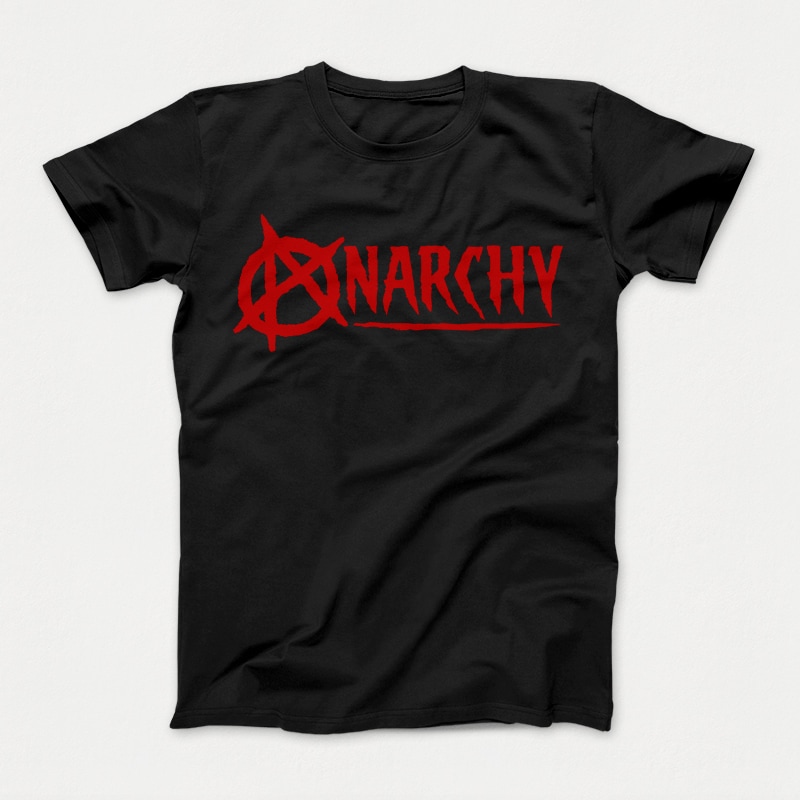 Anarchy print ready t shirt design