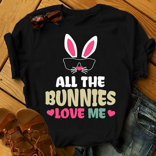 Easter Bundle – Part 1 – 68 Designs t shirt designs for print on demand