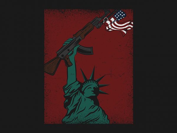 American nationalizm t shirt design