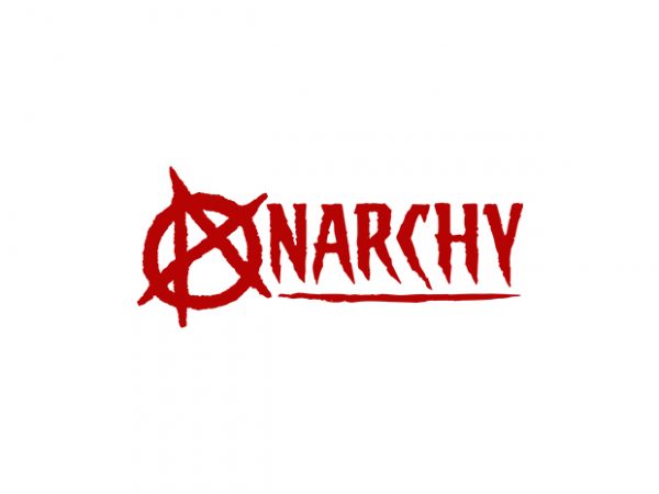 Anarchy print ready t shirt design