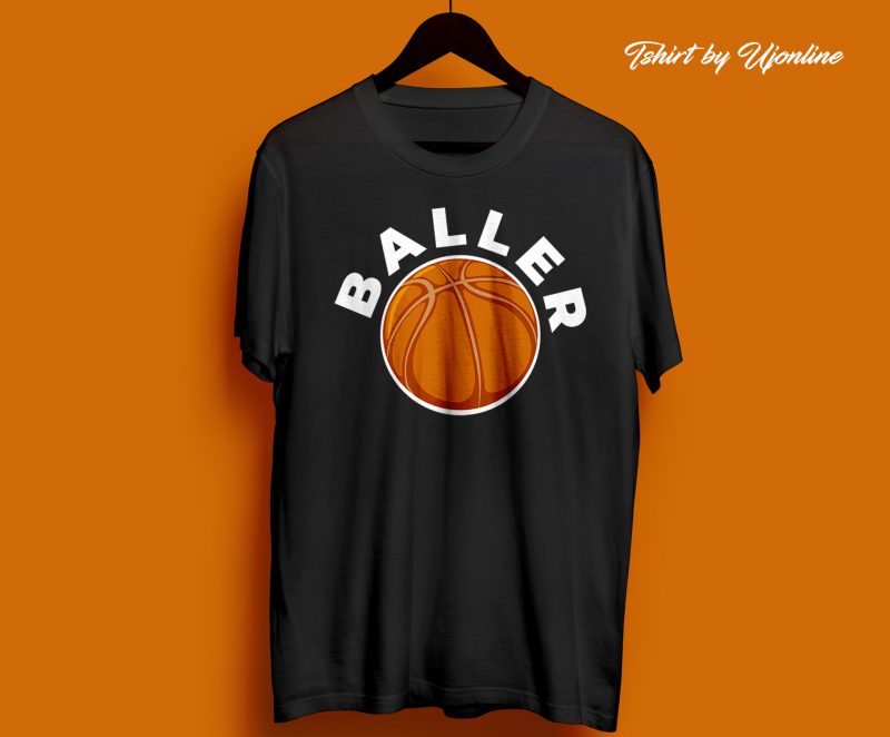 BALLER Baseball t shirt design for sale