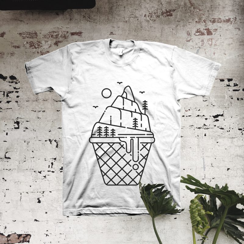 Ice Cream Adventure buy t shirt design for commercial use
