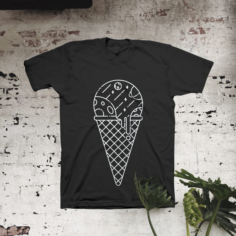 Space Cream t shirt design for purchase