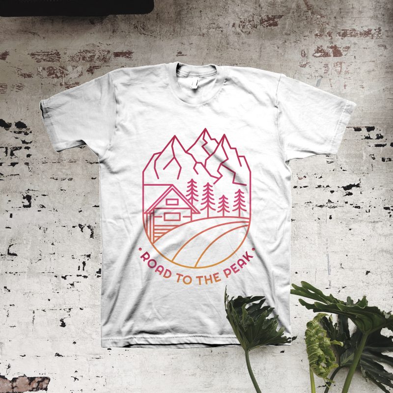 Road to The Peak ready made tshirt design