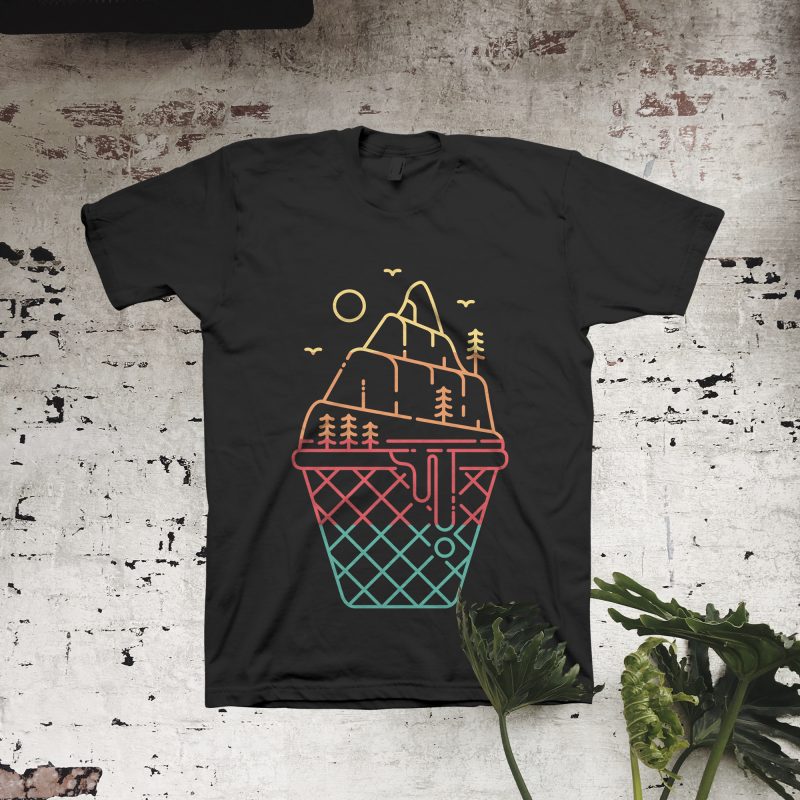 Ice Cream Adventure buy t shirt design for commercial use