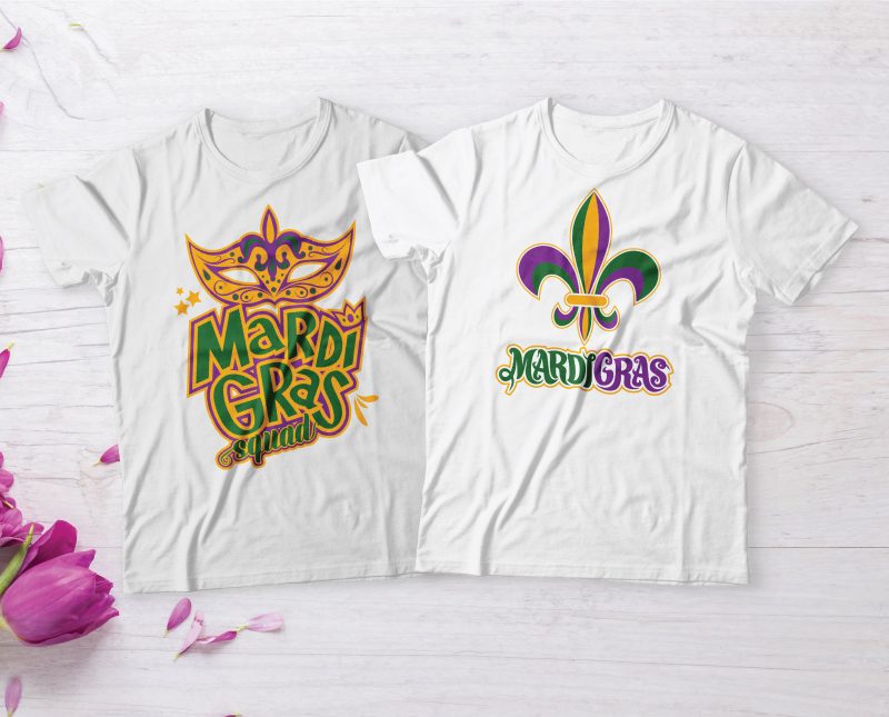 Mardi Gras Bundle SVG, PNG, EPS, Jpeg, Dxf, Pdf, Clipboard for print or cut Cameo and Cricut buy t shirt design