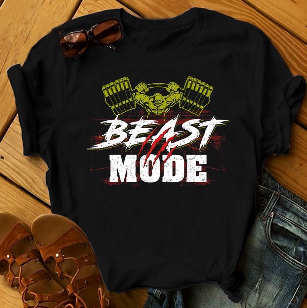 t-shirt vector GYM Bundle Part 1 - 50 Designs - 90% OFF