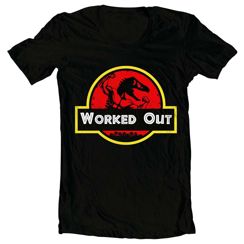 Worked Out t-shirt design png