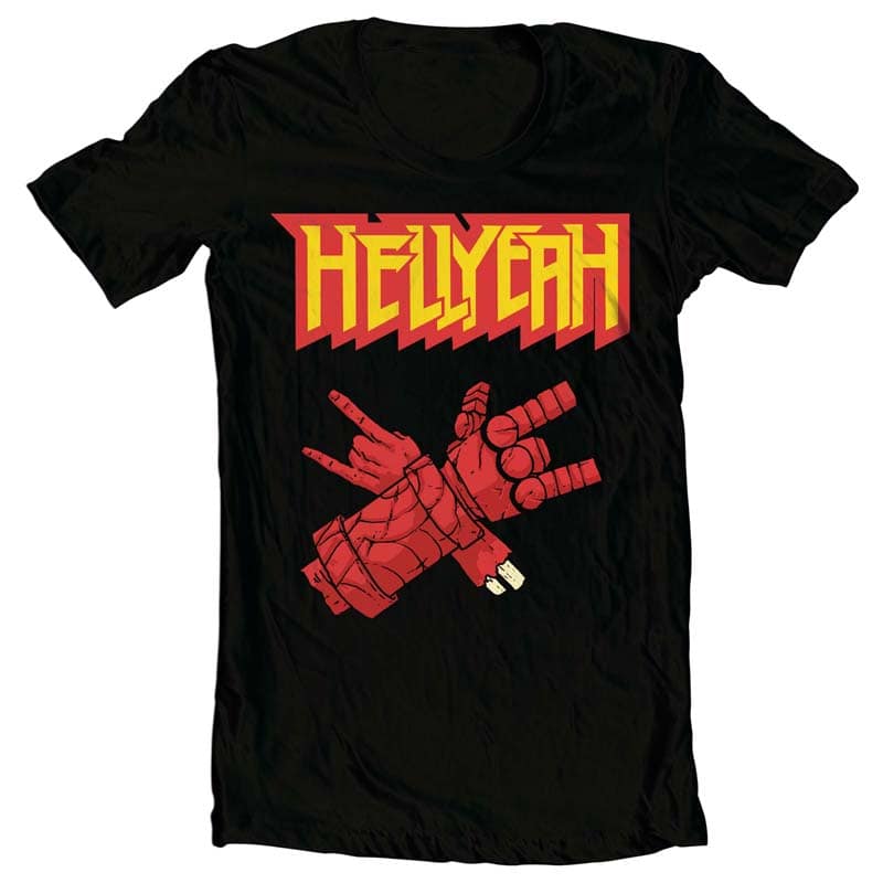 Hellyeah t-shirt design png