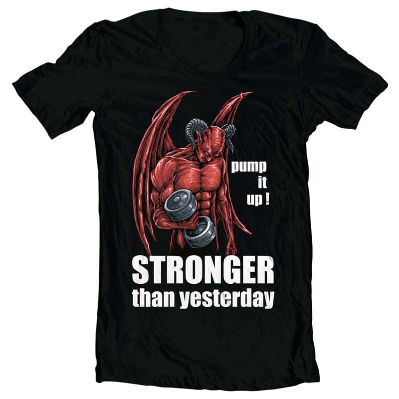 EVIL FITNESS t shirt design for sale