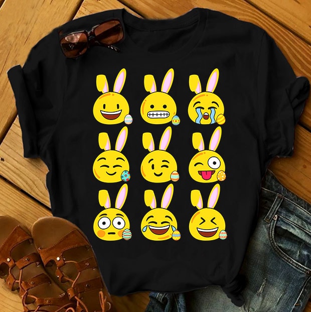 Easter Bundle – Part 1 – 68 Designs t shirt designs for print on demand