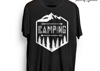 Camping buy t shirt design artwork