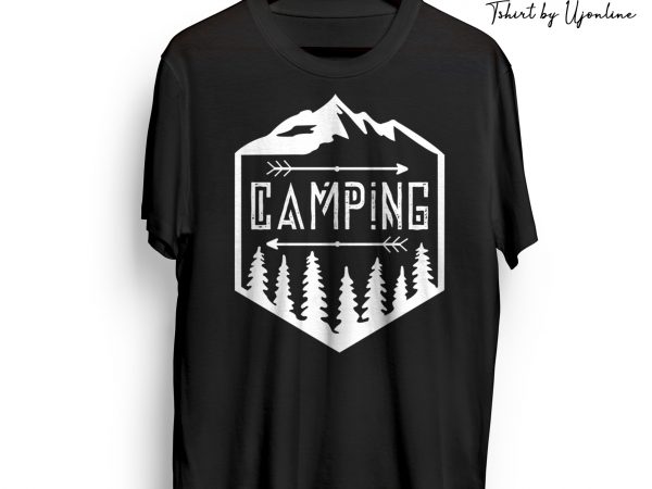 Camping buy t shirt design artwork