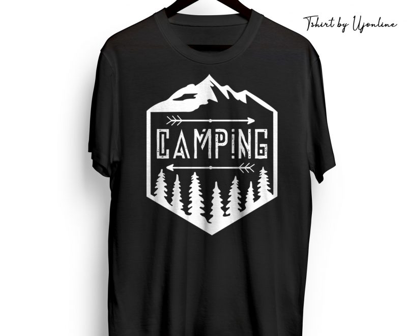 Camping buy t shirt design artwork