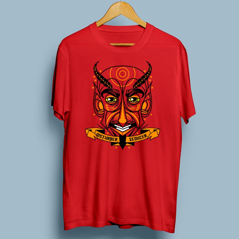 DEVIL t shirt design template