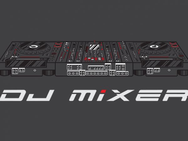 The greatest dj mixer t shirt design template The greatest dj mixer t shirt design template