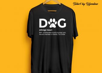 DOG DEFINITION ready made T-shirt design