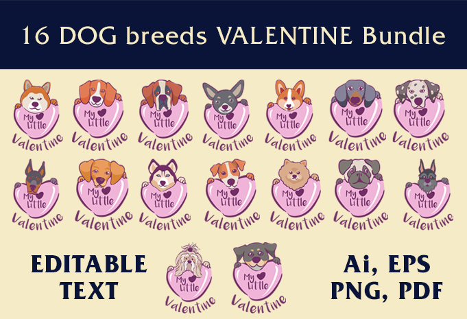 16 Dogs Valentine Bundle