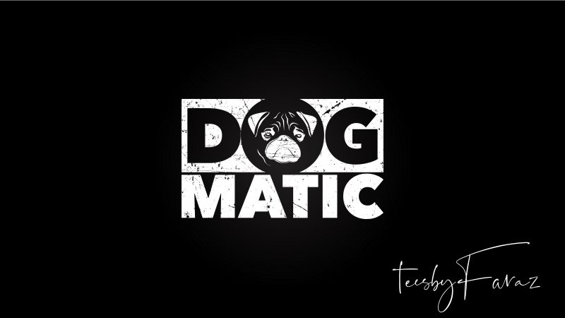 Dog-Matic design for t shirt and hoodies t shirt design for download
