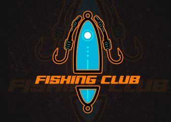 fishing club t-shirt design