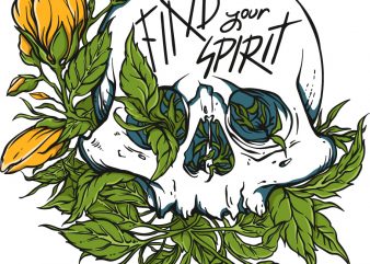 Find your spirit graphic t-shirt design