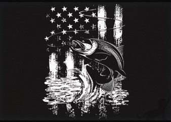 Fishing us graphic t-shirt design