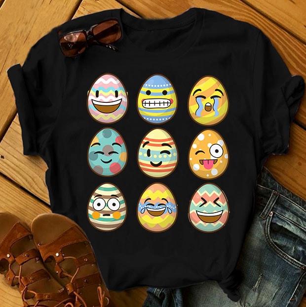 Easter Bundle – Part 1 – 68 Designs t shirt designs for print on demand