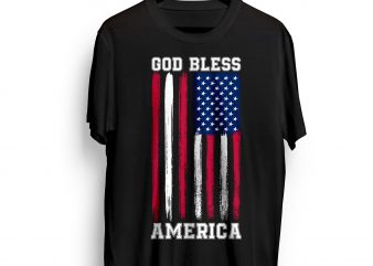 GOD BLESS AMERICA T shirt design