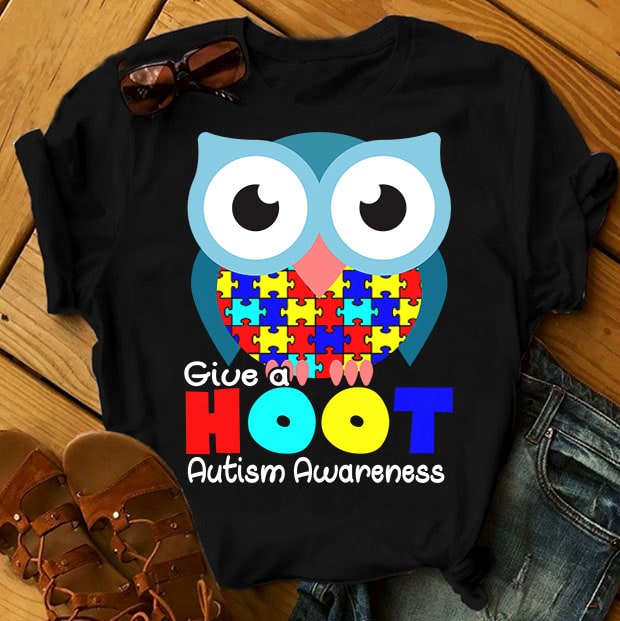 SPECIAL AUTISM AWARENESS PART 1- 51 EDITABLE DESIGNS – 90% OFF – PSD and PNG – LIMITED TIME ONLY! ready made tshirt design