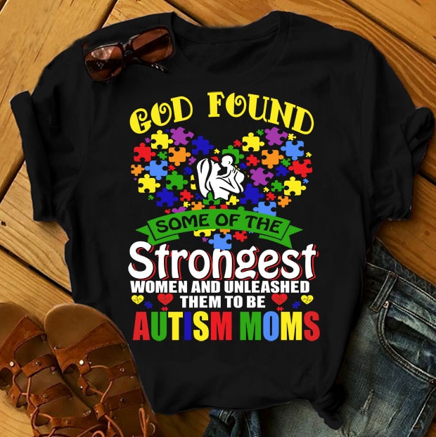 SPECIAL AUTISM AWARENESS PART 1- 51 EDITABLE DESIGNS – 90% OFF – PSD and PNG – LIMITED TIME ONLY! ready made tshirt design