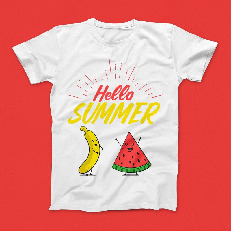 Hello Summer t-shirt design