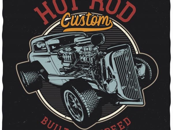 Built for speed vector t-shirt design